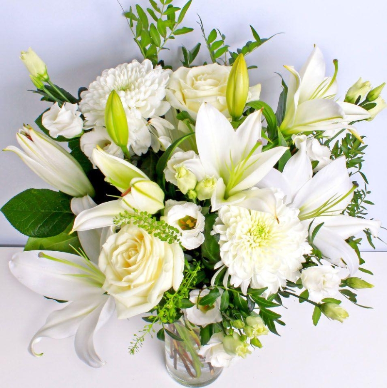 Timeless Whites Hand tied