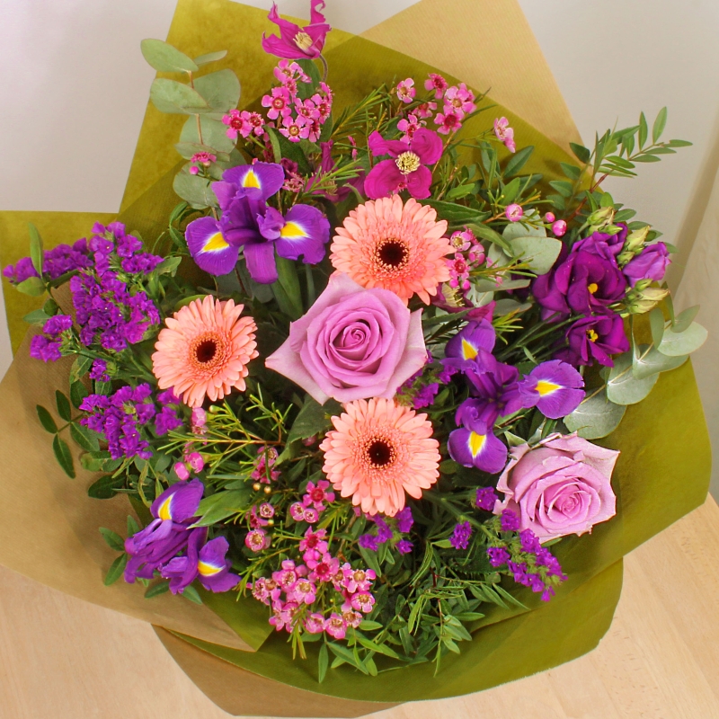 Bright Florist Choice Hand tied