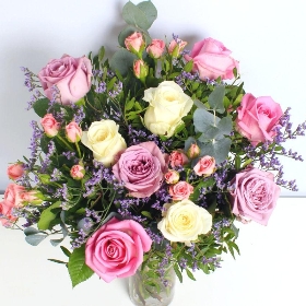 Mixed Rose Handtied