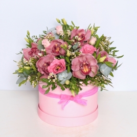 Orchid Hat Box