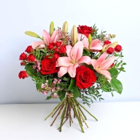 Strawberry Sweetheart Hand tied