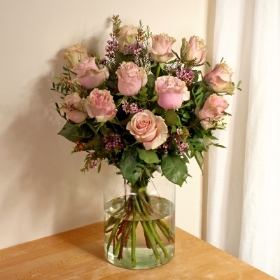 Luxury Pink Rose Hand tied