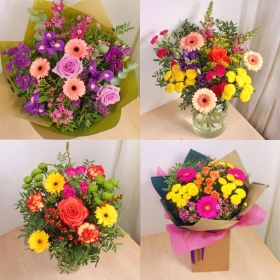 Bright Florist Choice Hand tied