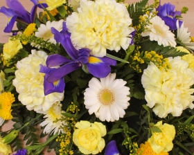 Iris and Lemon Teardrop Spray