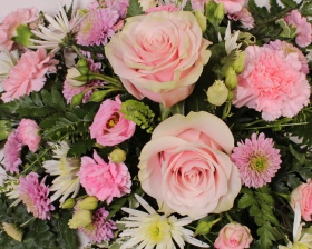 Pale Pink and White Spray